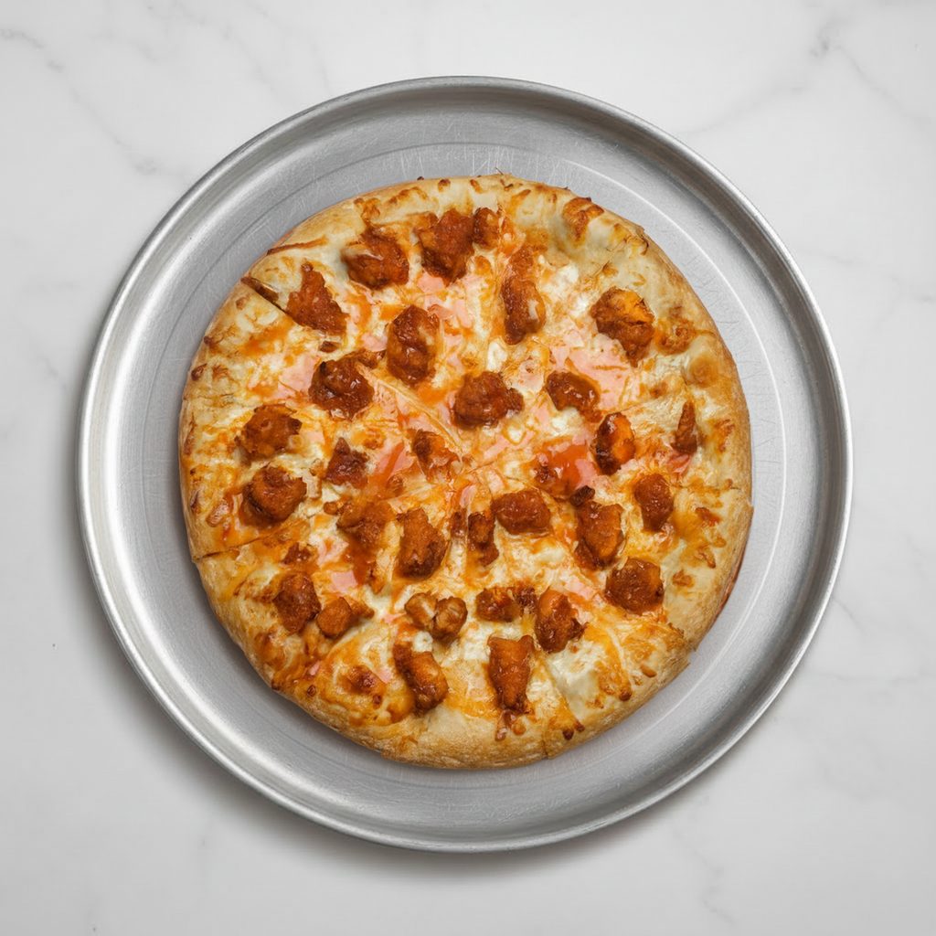 Small Buffalo Chicken Pizza.