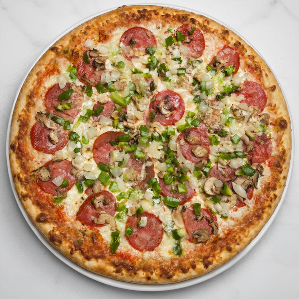 Extra Large (Halal) Special Pizza.