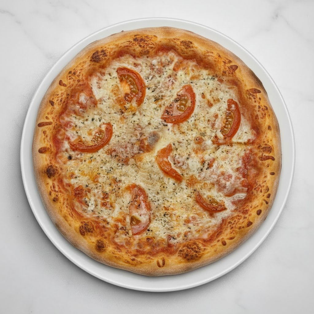 Small Margherita Pizza.