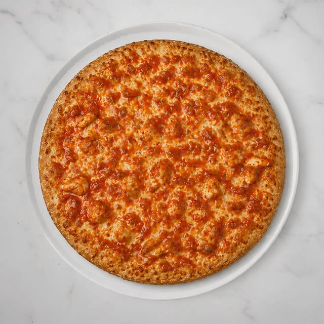 Medium BBQ Chicken Pizza.