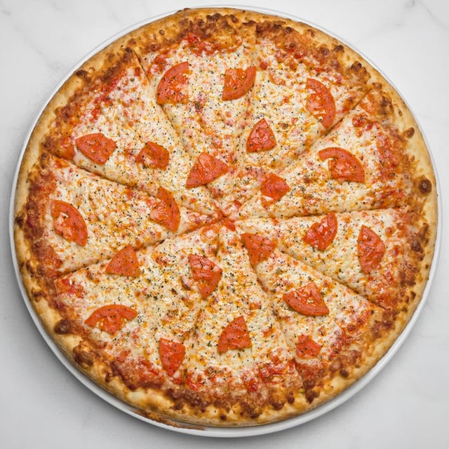 Extra Large Margherita Pizza.