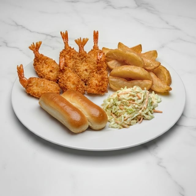 7 PC Jumbo Shrimp Dinner.