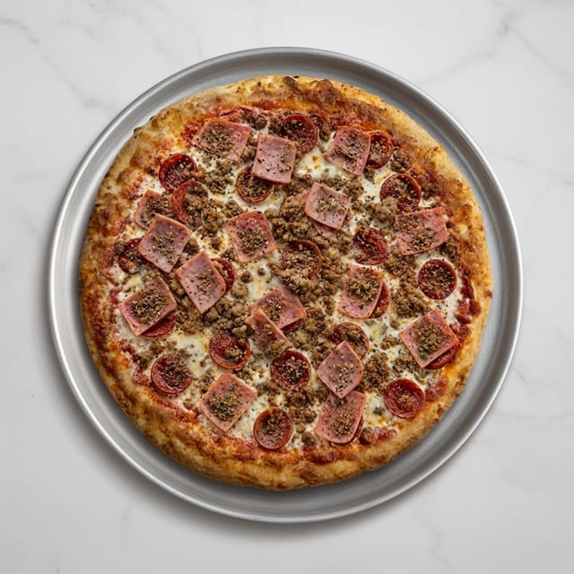 Medium Meat Lovers Pizza.