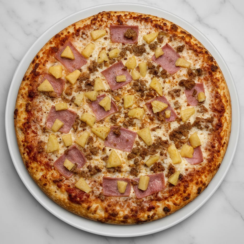 Large Hawaiian Pizza.