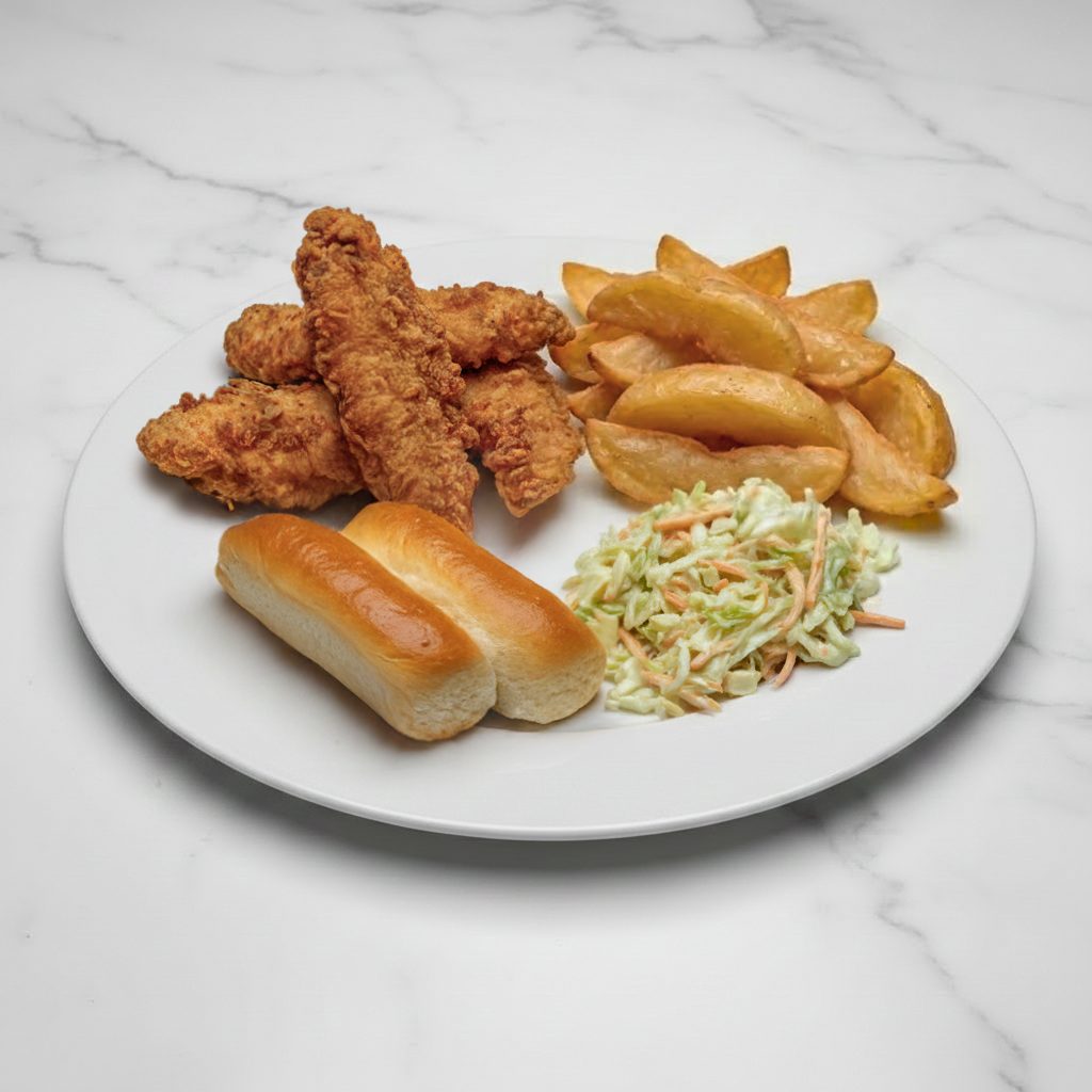 4 PC Chicken Tender Dinner.