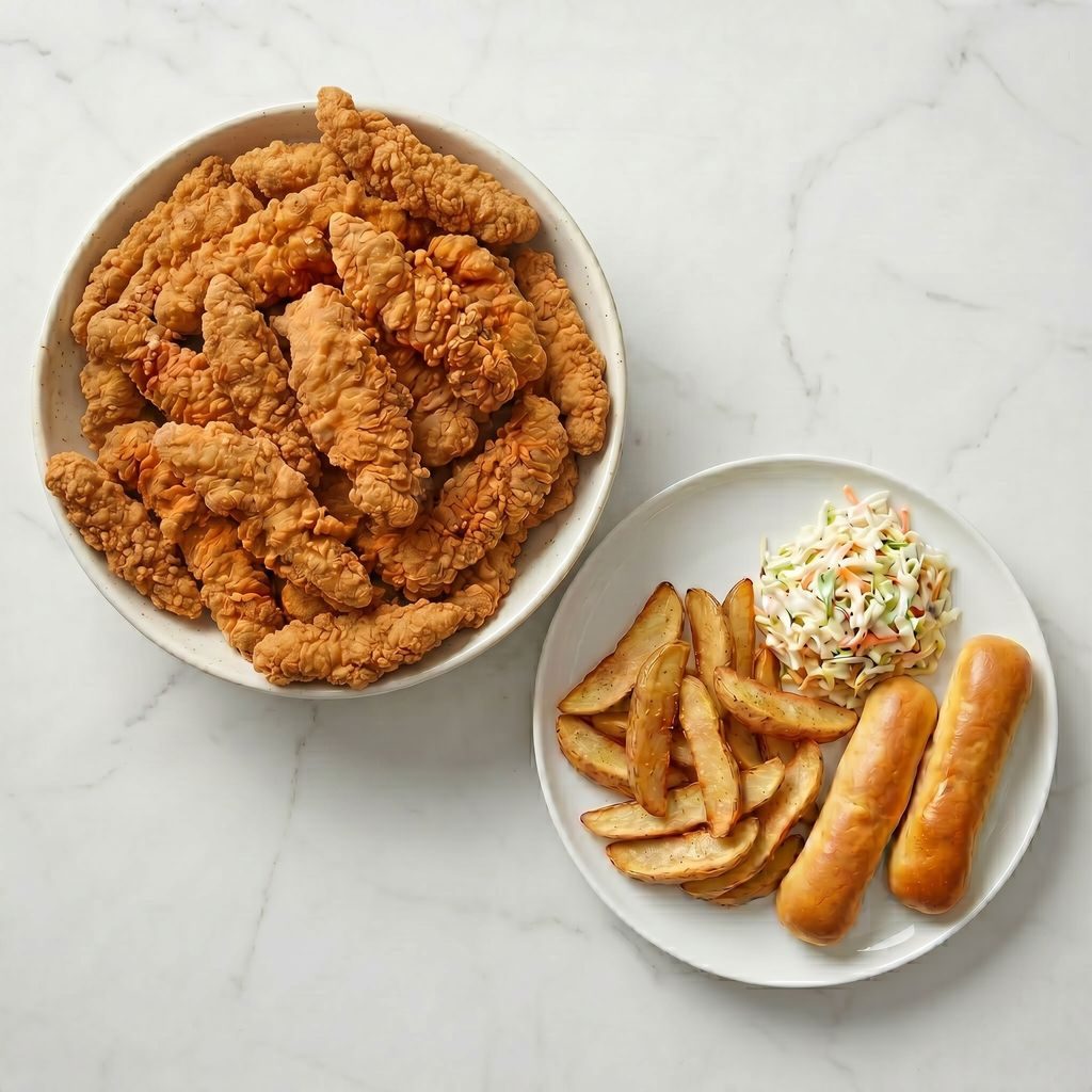 20 PC Chicken Tender Dinner.