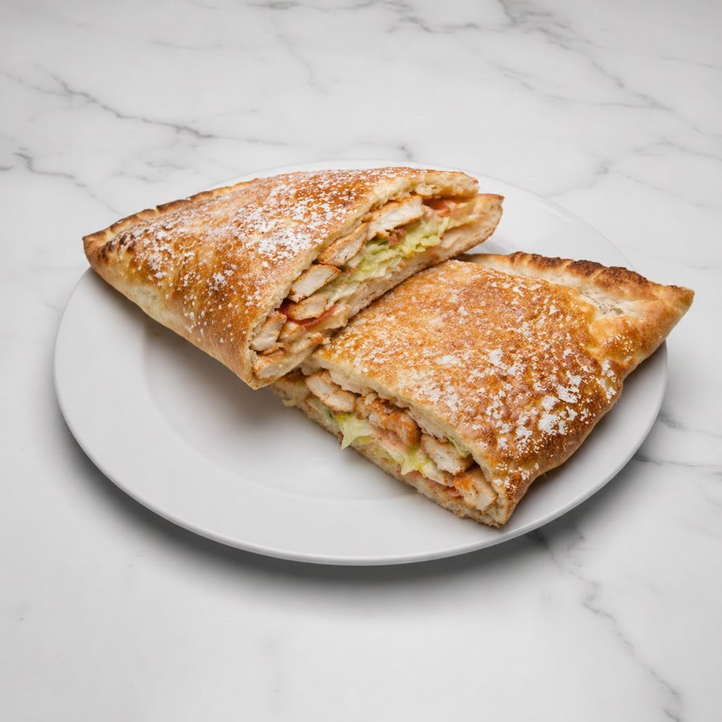 Open Chicken Calzone.