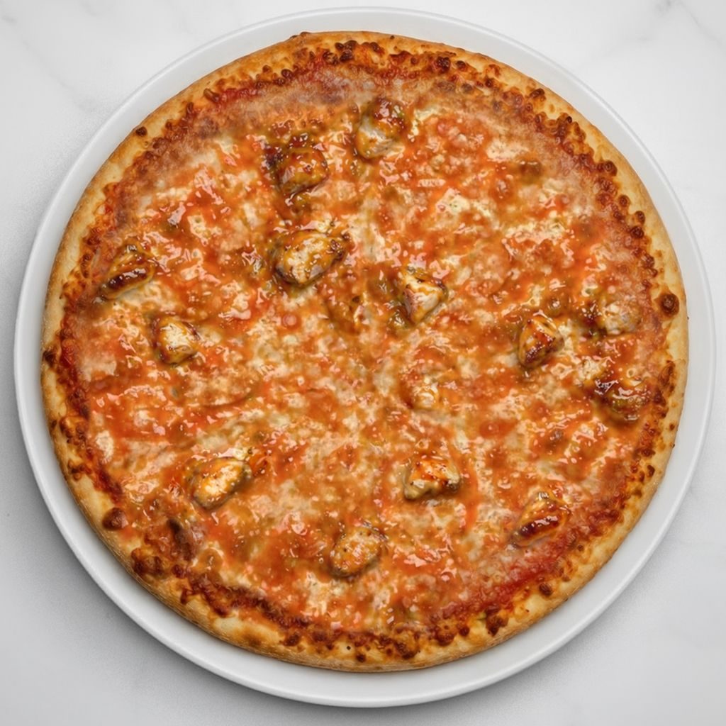 Large BBQ Chicken Pizza.