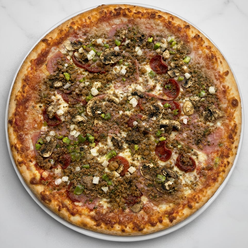 Extra Large Supreme Pizza.