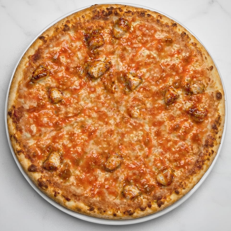 Extra Large BBQ Chicken Pizza.