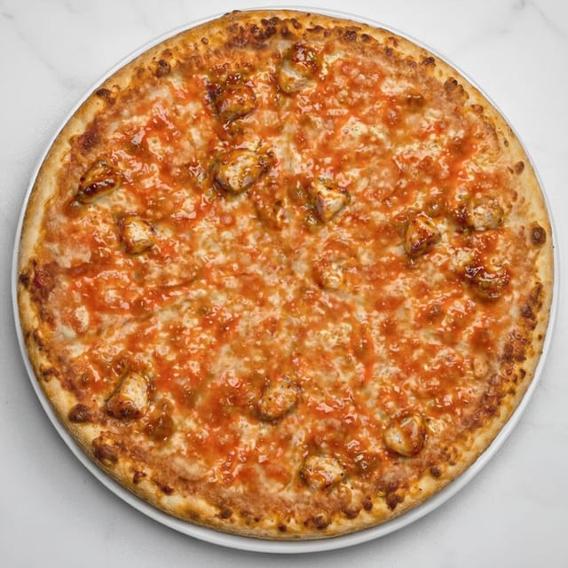 Extra Large BBQ Chicken Pizza.