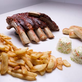 Half Slab (Halal) Beef Ribs Dinner